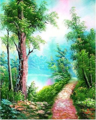 A Pathway in a Paradise Paint By Numbers