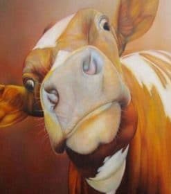 Abstract Brown Cow Paint By Numbers