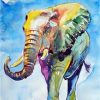 Abstract Colorful Elephant Paint By Numbers