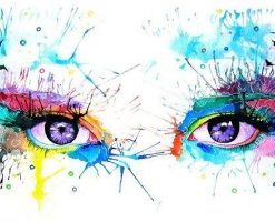 Abstract Eyes Paint By Numbers