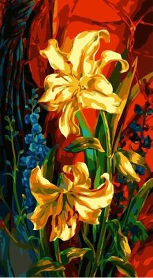 Abstract Flowers Paint By Numbers