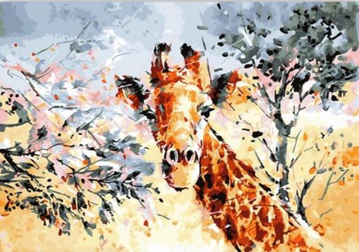 Abstract Giraffe Paint By Numbers