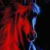 Abstract Red Horse Paint By Numbers