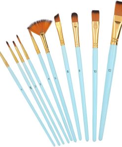 Acrylic blue Paint Brush Set