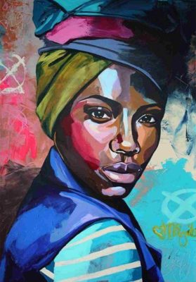 African Girl Art Paint By Numbers