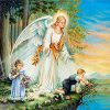 Angel Guarding Children Paint By Numbers