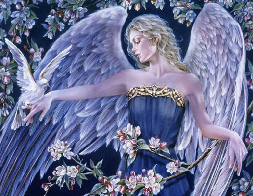 Angel and Dove Paint By Numbers
