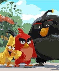 Angry Birds Paint By Numbers