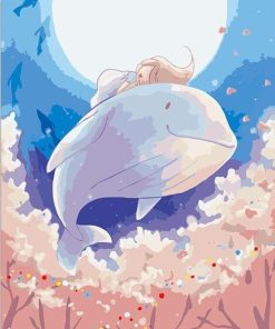 Anime Whale And Girl Paint By Numbers