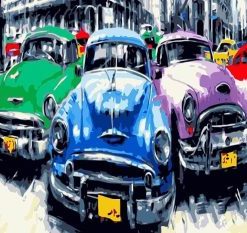Antique Car in Havana Paint By Numbers