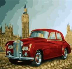 Antique Car in London Paint By Numbers