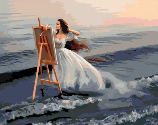 Artist by the Sea Paint By Numbers