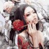 Asian Girl Art Paint By Numbers