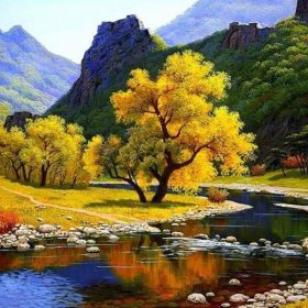 Autumn Nature View Paint By Numbers