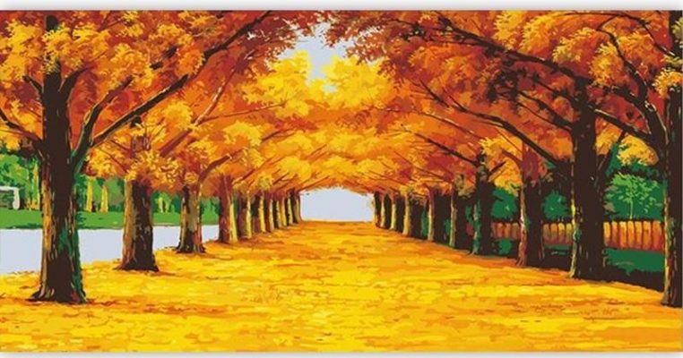 Autumn Park Landscape Paint By Numbers