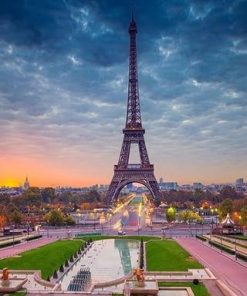 Beautiful Eiffel Tower Paint By Numbers