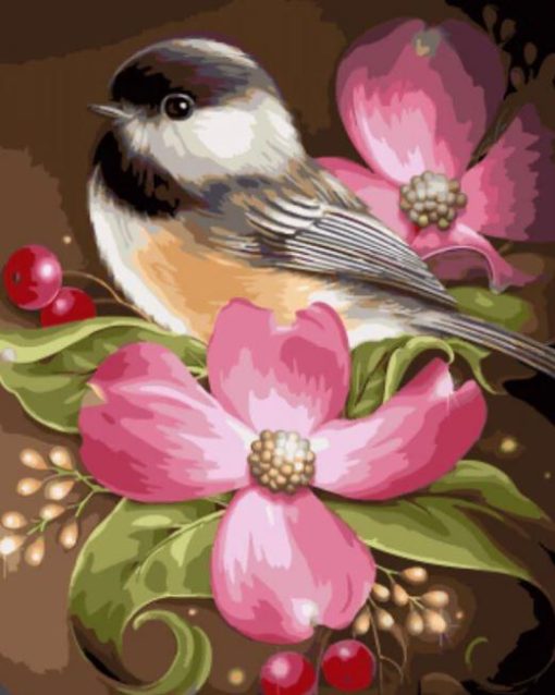 Beautiful Flowers and Birds Paint By Numbers