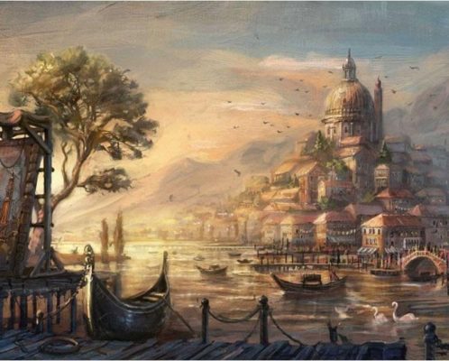 Beautiful Lost in Venice Paint By Numbers