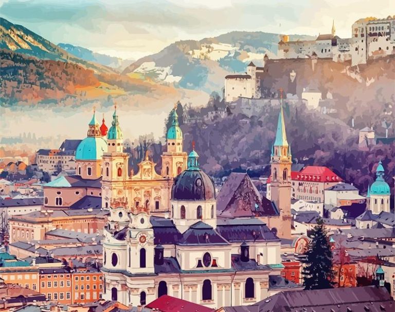 Beautiful Morning Salzburg Paint By Numbers