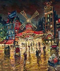 Beautiful Paris at Night Paint By Numbers