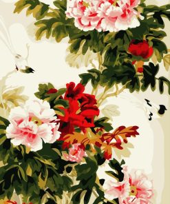 Beautiful Peony Flowers Paint By Numbers