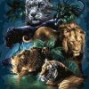 Big Cats Paint By Numbers