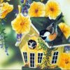 Bird House With Flowers Paint By Numbers