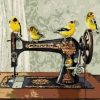 Bird On Sewing Machine Paint By Numbers