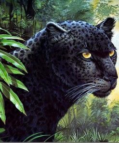 Black Leopard Paint By Numbers