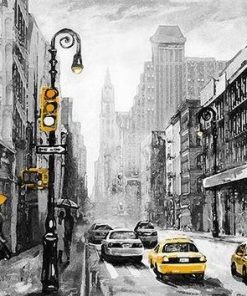 Black and White NY Paint By Numbers