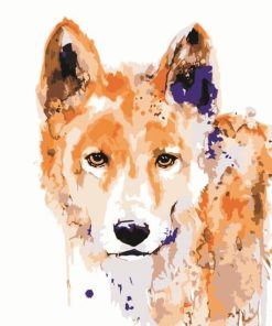 Brown Wolf Paint By Numbers