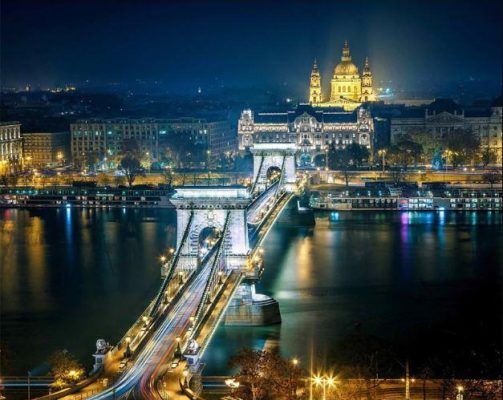 Budapest at Night Paint By Numbers