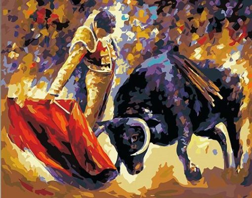 Bull and Matador Paint By Numbers