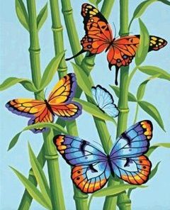 Butterfly Plants Paint By Numbers
