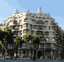 Casa Mila Barcelona Paint By Numbers