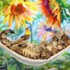 Cats in Hammock Paint By Numbers