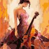 Cello Girl Charm Paint By Numbers