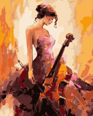 Cello Girl Charm Paint By Numbers