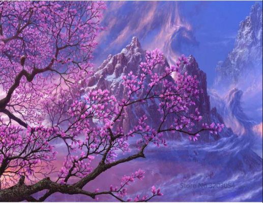 Cherry Blossoms Tree Paint By Numbers
