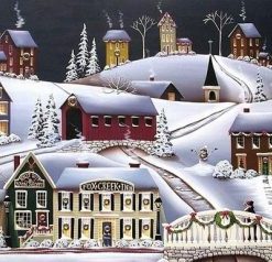 Christmas Village Paint By Numbers