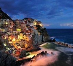 Cinque Terre By Night Paint By Numbers