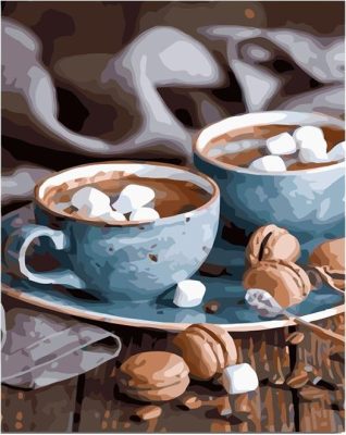 Coffee Cups Paint By Numbers