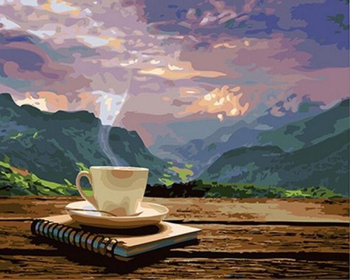 Coffee in The Mountains Paint By Numbers