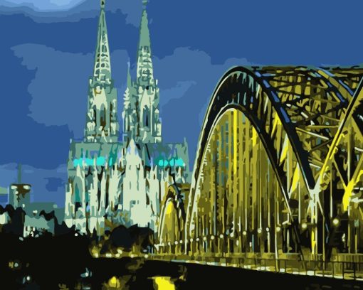 Cologne Night View Paint By Numbers