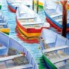 Colorful Boats Paint By Numbers