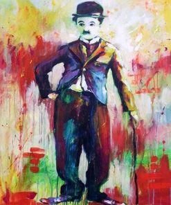 Colorful Charles Chaplin Paint By Numbers