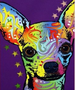 Colorful Chihuahua Dog Paint By Numbers