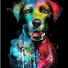 Colorful Companion Dog Paint By Numbers