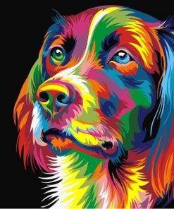 Colorful Dog Paint By Numbers