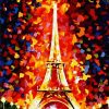 Colorful Eiffel Tower Paint By Numbers
